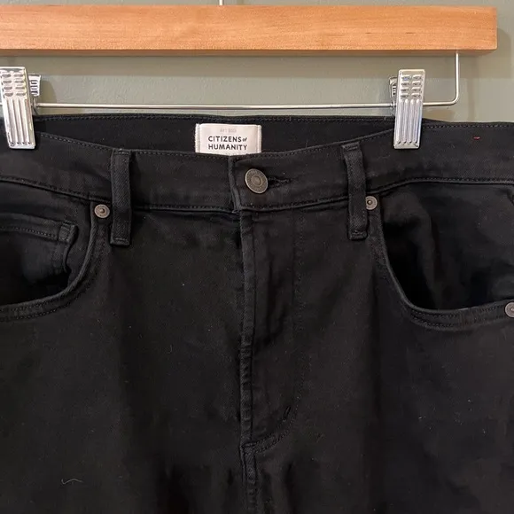 Citizens of Humanity Isola black straight leg denim size 28