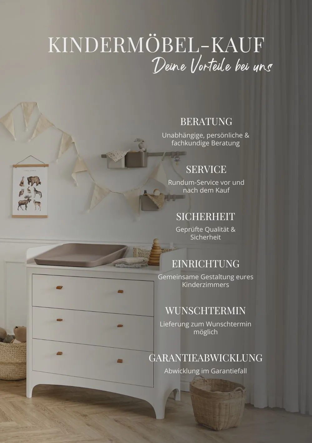 'Classic' Babybett 0-3 Jahre Weiss