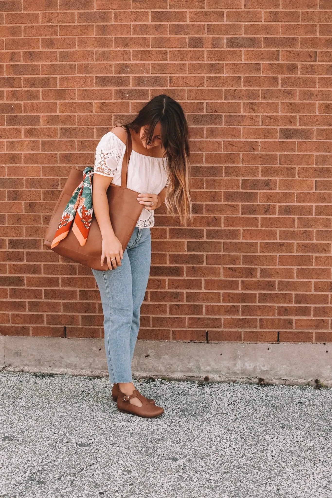 Classic Leather Tote {Brown}