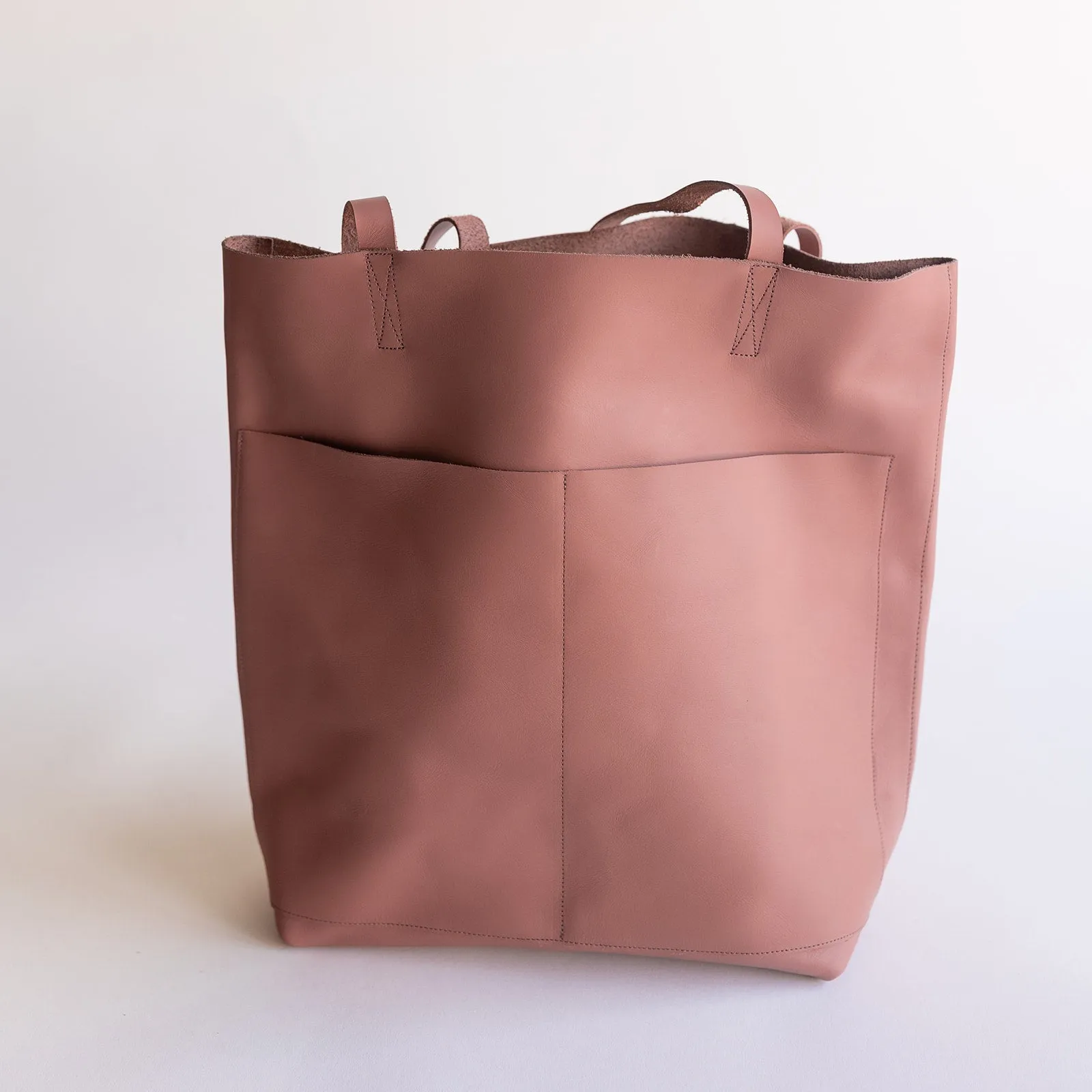 Classic Leather Tote {Rosewood}