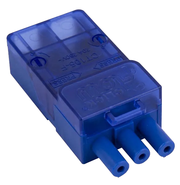 Click CT105F 3 Pole Female Push Fit Connector
