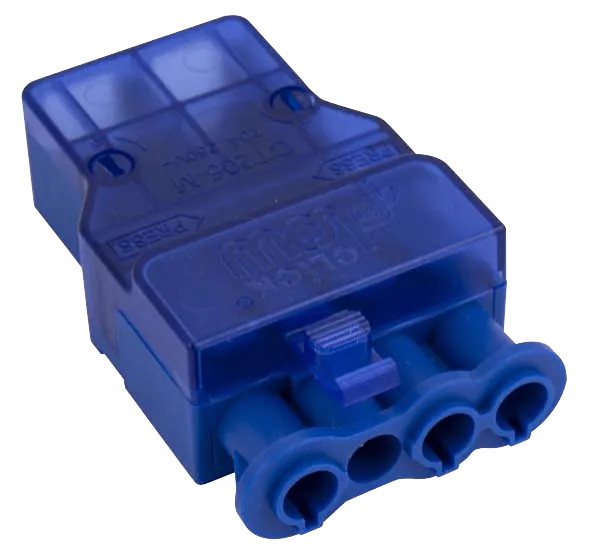 Click CT205M 4 Pole Male Push Fit Connector