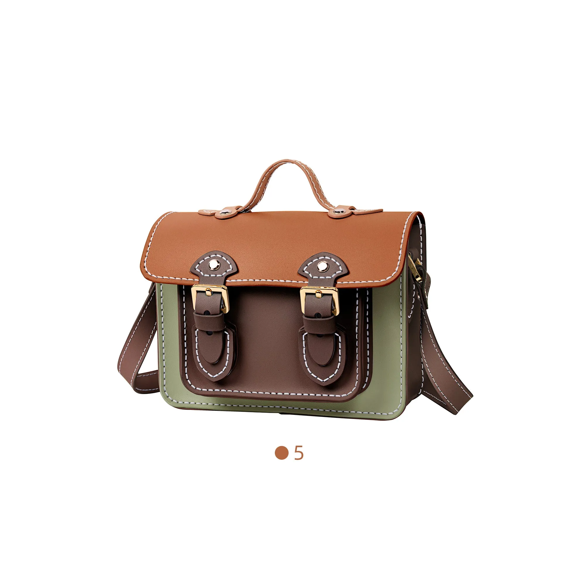 Color block Small Cambridge Leather Bag Kit