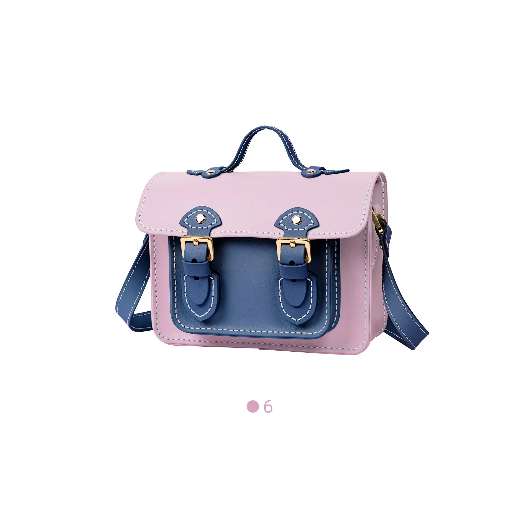 Color block Small Cambridge Leather Bag Kit