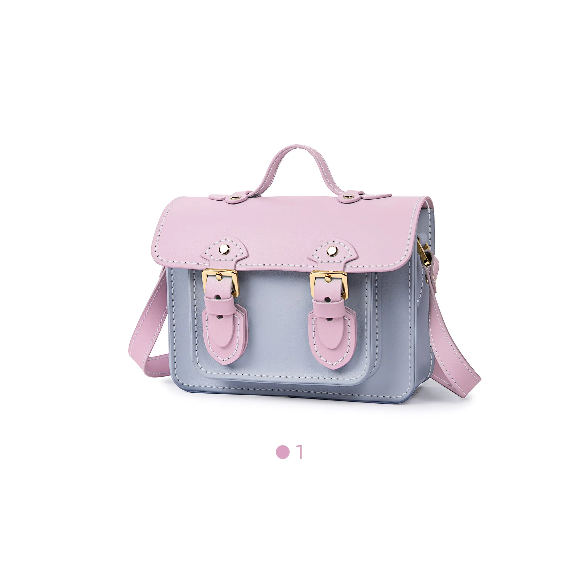 Color block Small Cambridge Leather Bag Kit