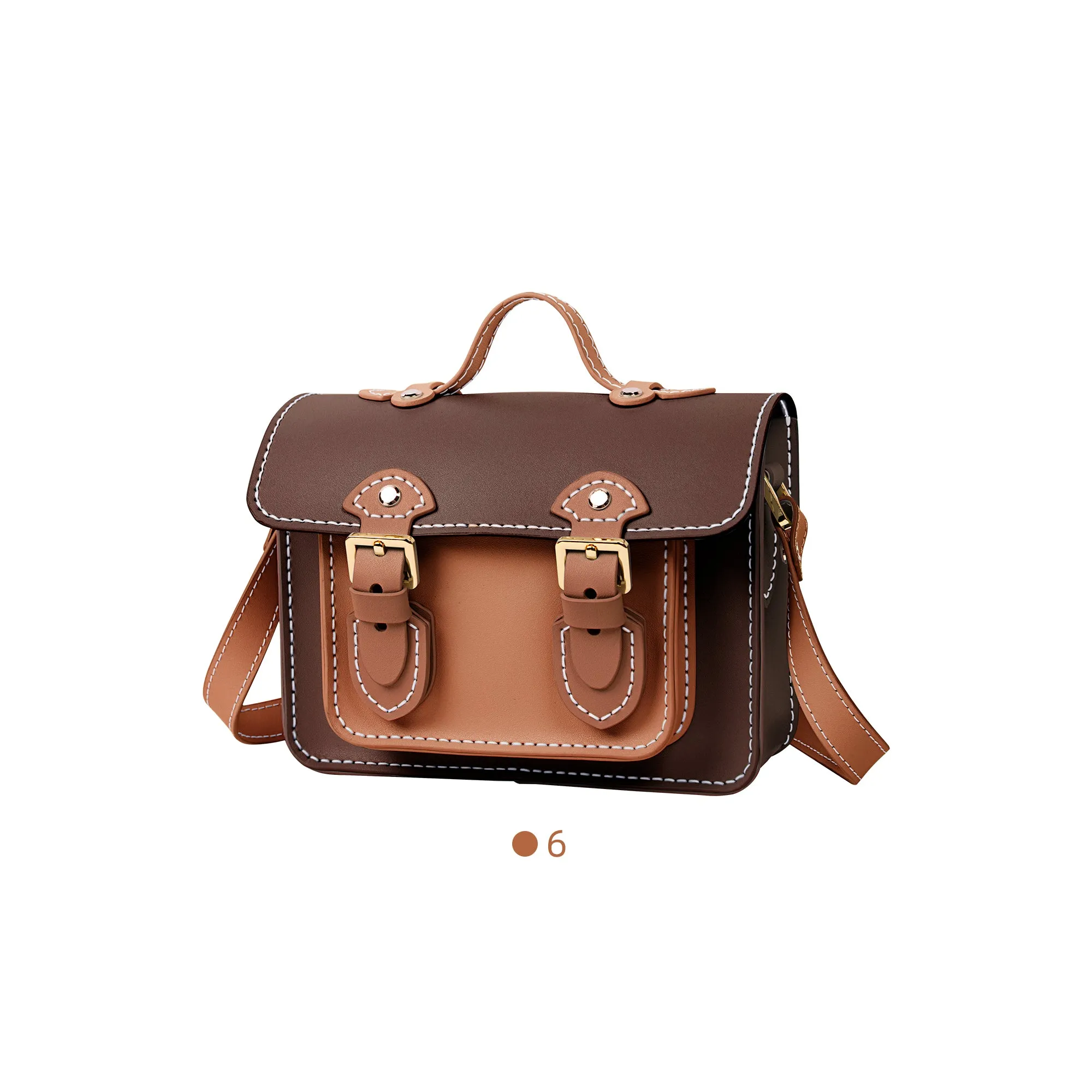 Color block Small Cambridge Leather Bag Kit