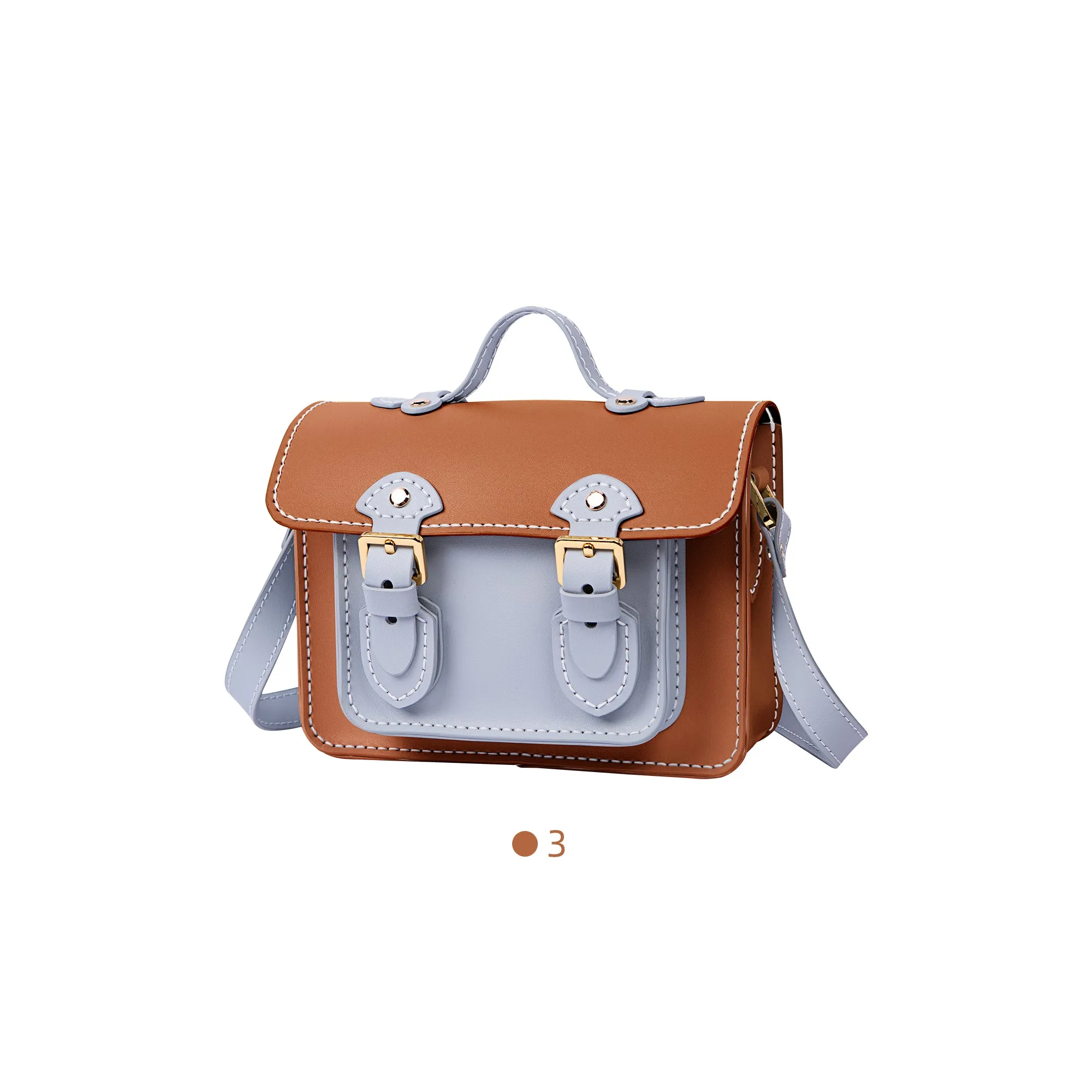 Color block Small Cambridge Leather Bag Kit