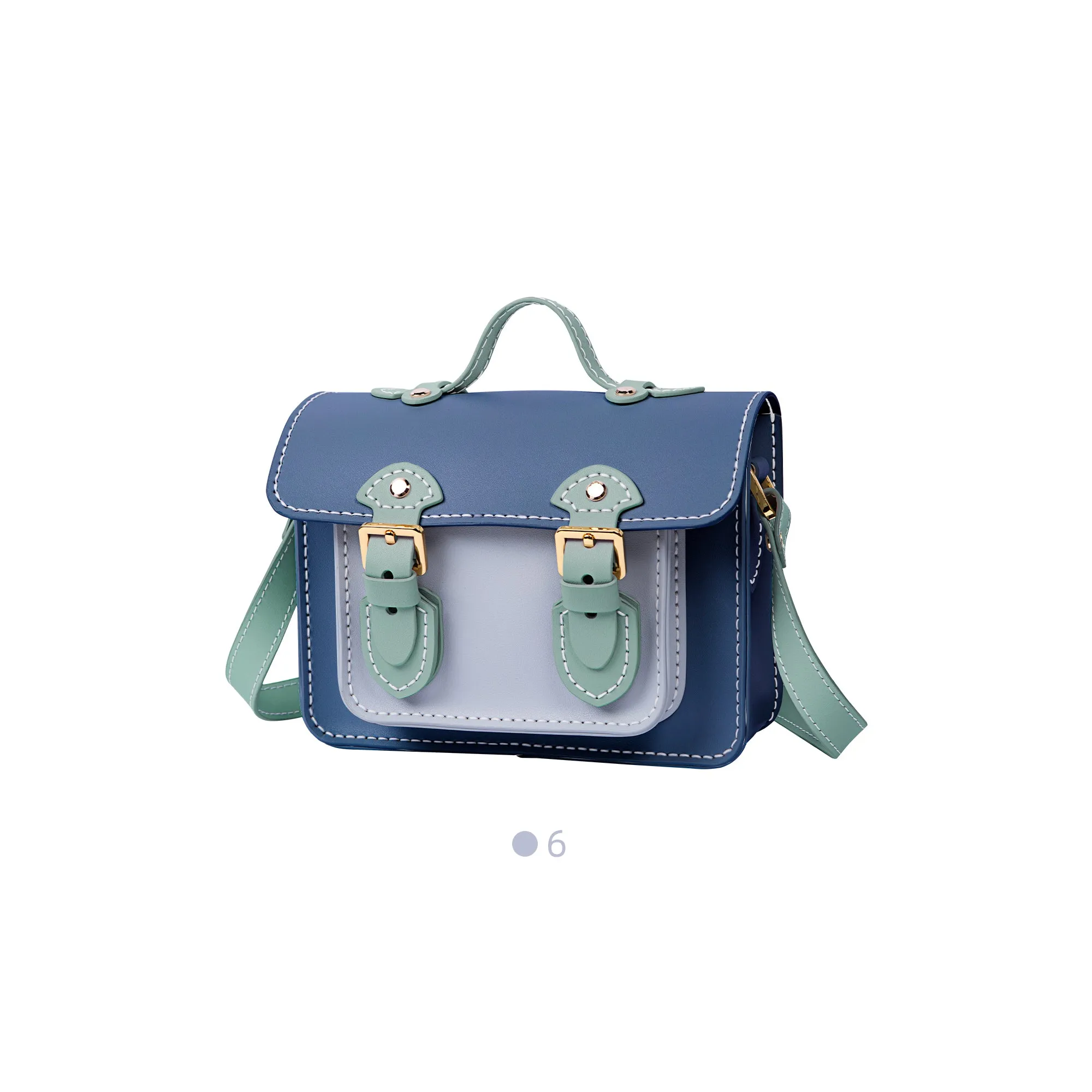 Color block Small Cambridge Leather Bag Kit