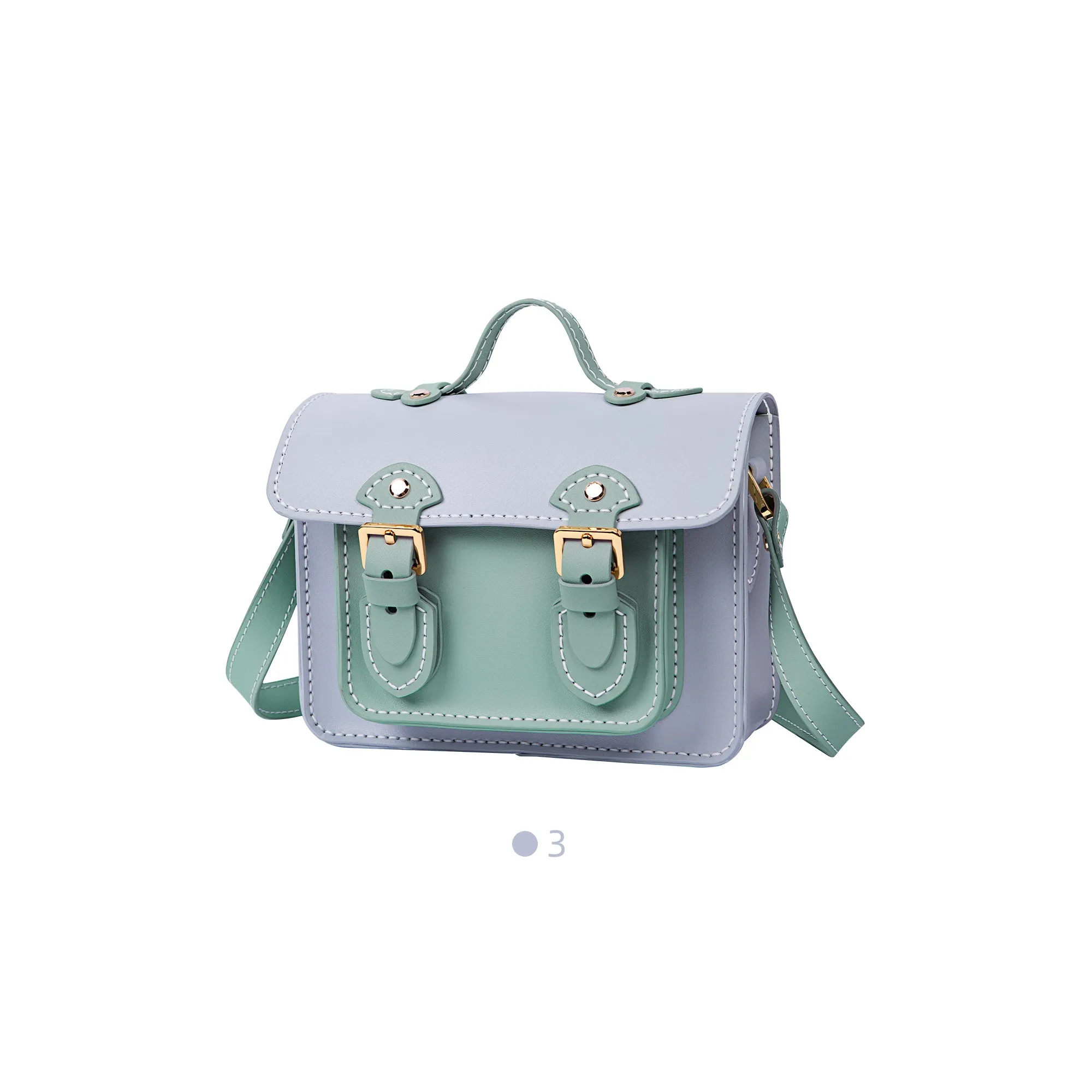Color block Small Cambridge Leather Bag Kit