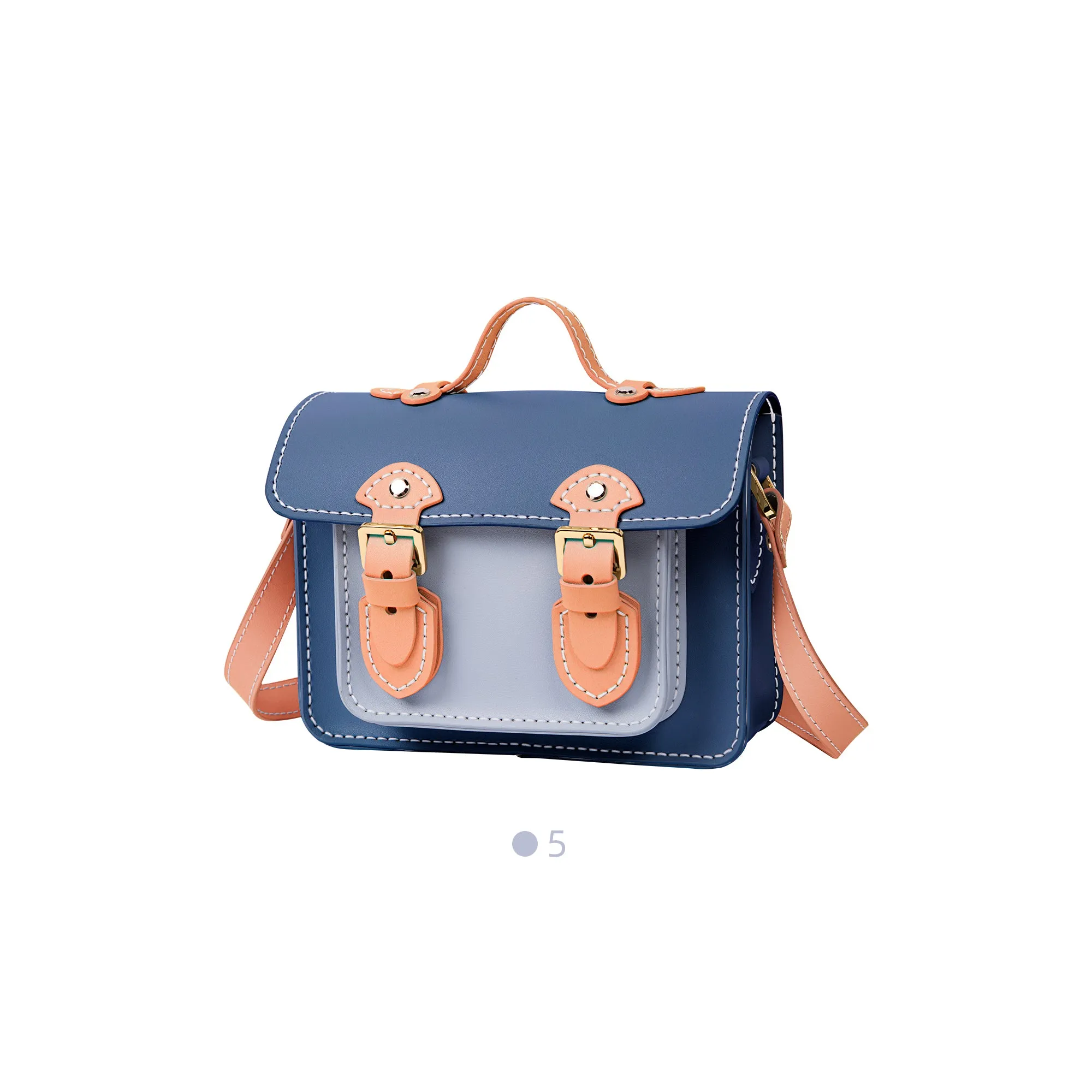 Color block Small Cambridge Leather Bag Kit