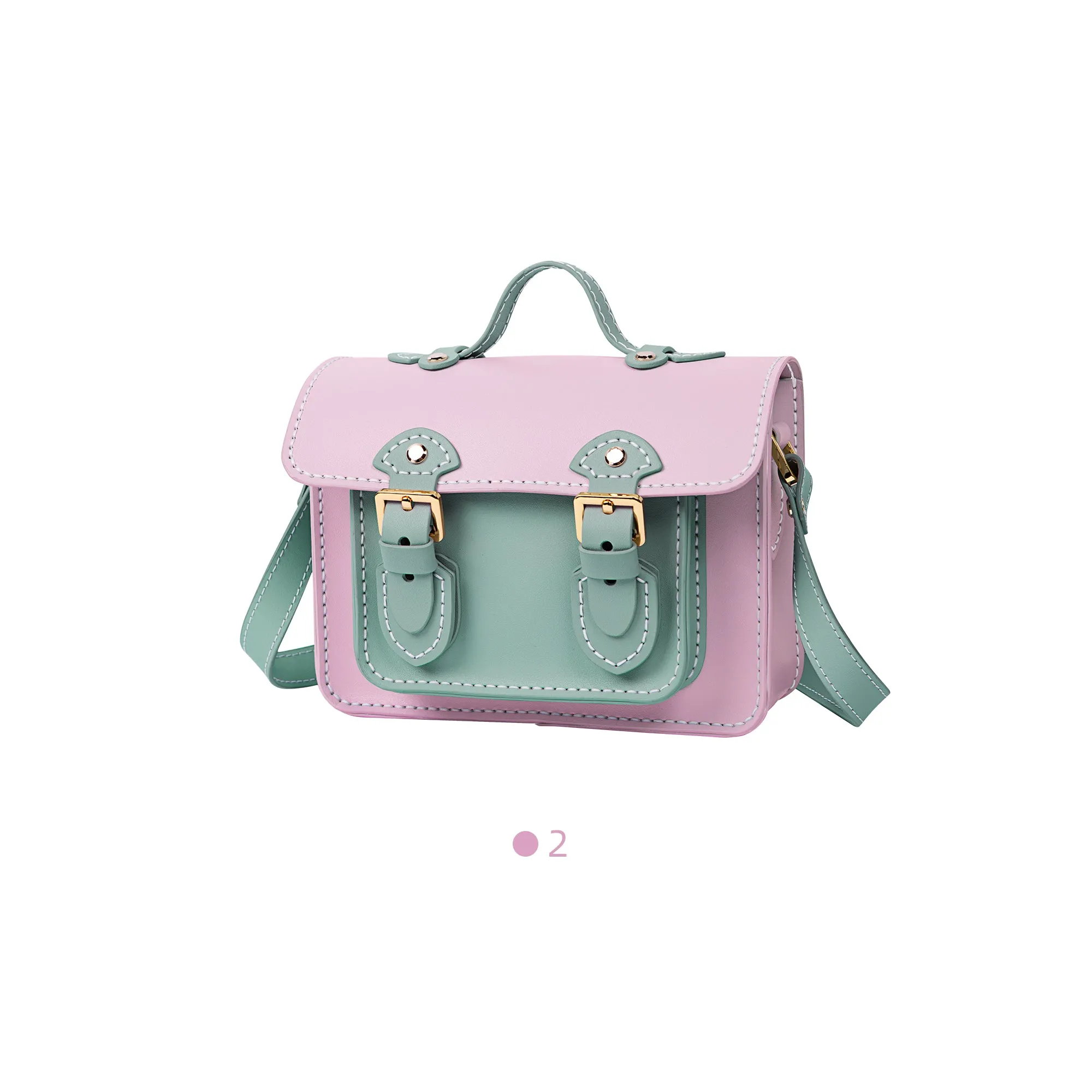 Color block Small Cambridge Leather Bag Kit