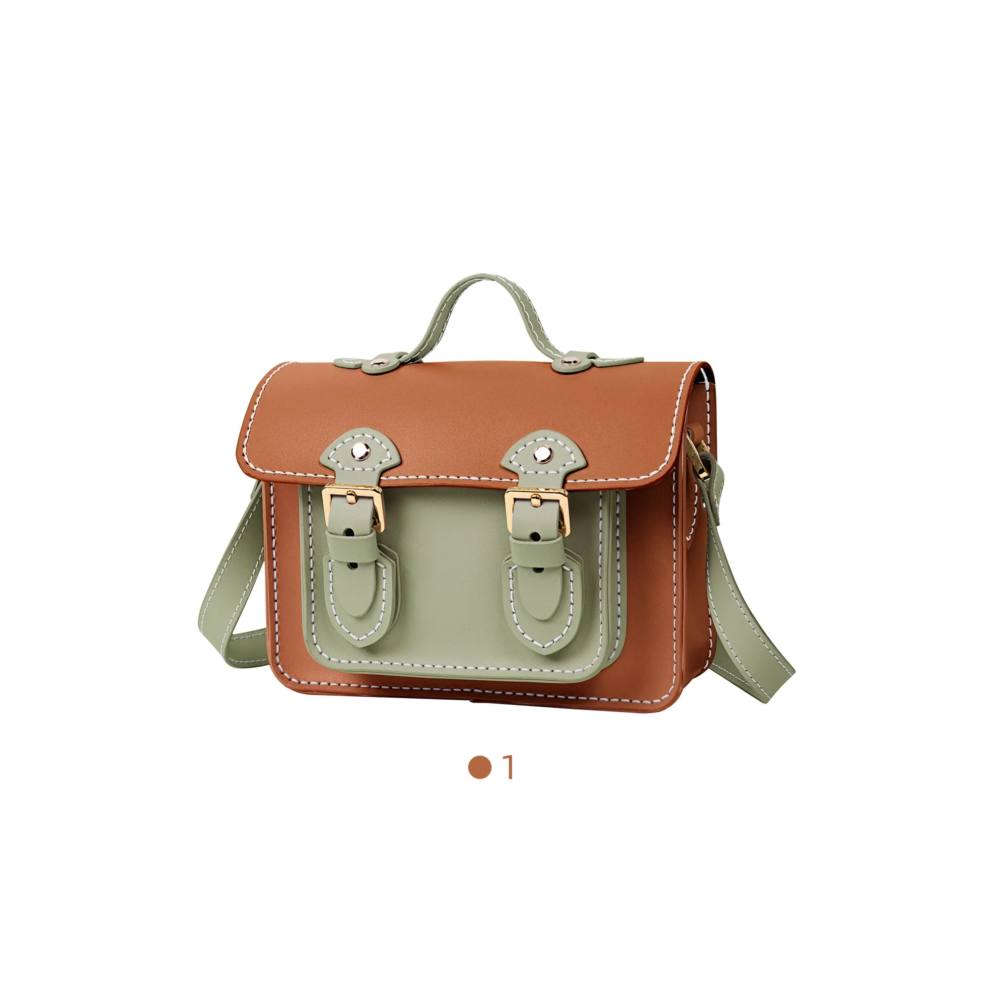 Color block Small Cambridge Leather Bag Kit