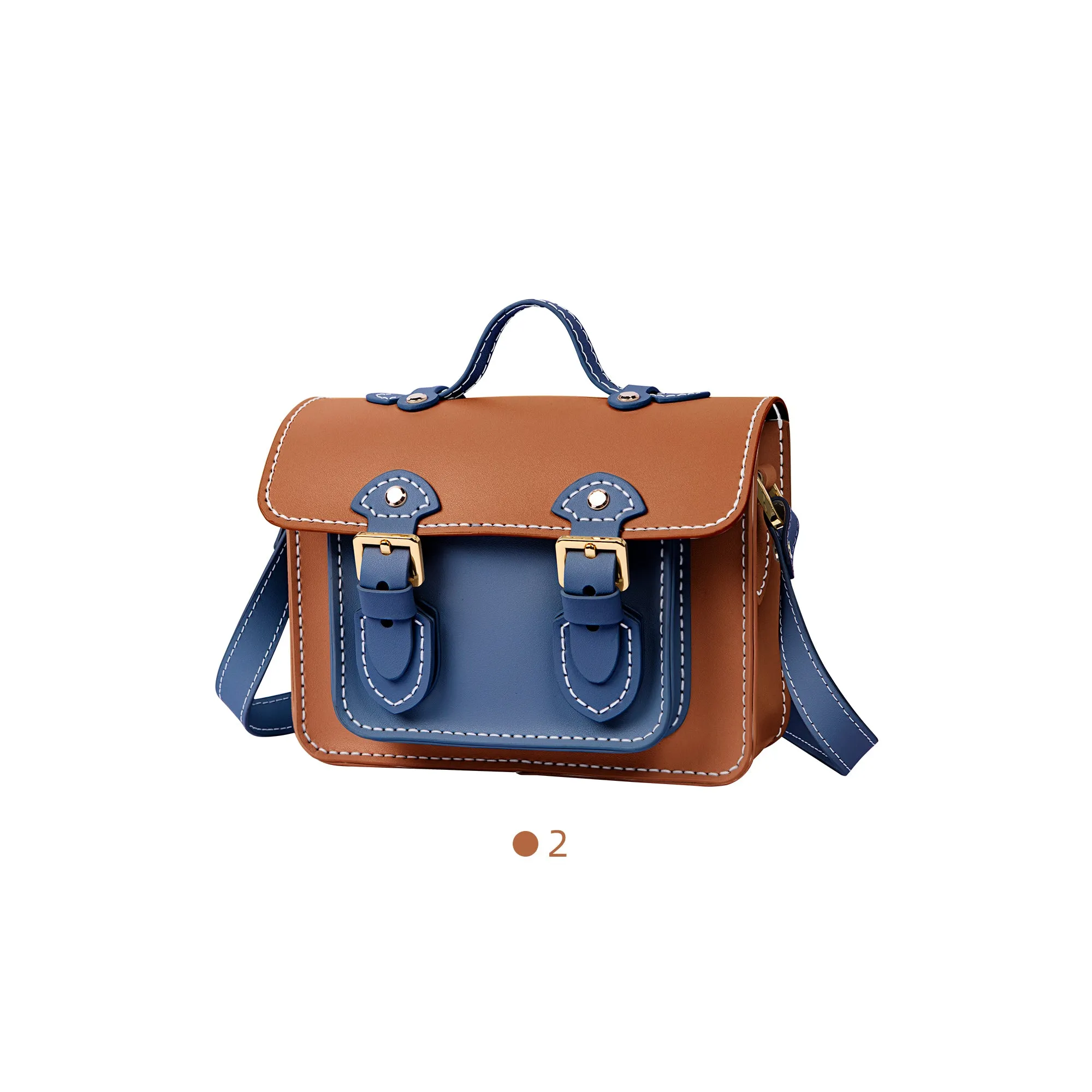 Color block Small Cambridge Leather Bag Kit