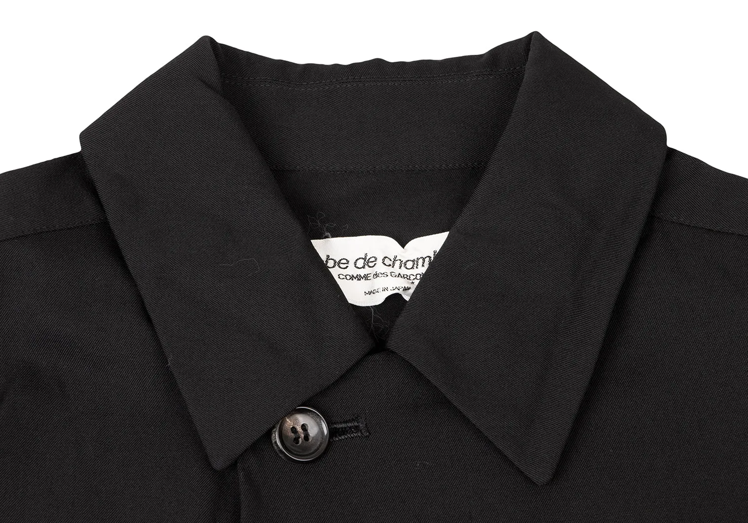 COMME des GARCONS JAPAN. robe de chambre Black Wool Gaba Jacket