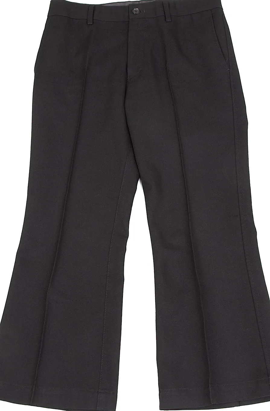 COMME des GARCONS JAPAN. TRICOT. Black Center Pintuck Pants