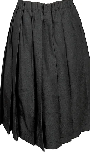COMME des GARCONS JAPAN. TRICOT. Black Pleated Denim Skirt