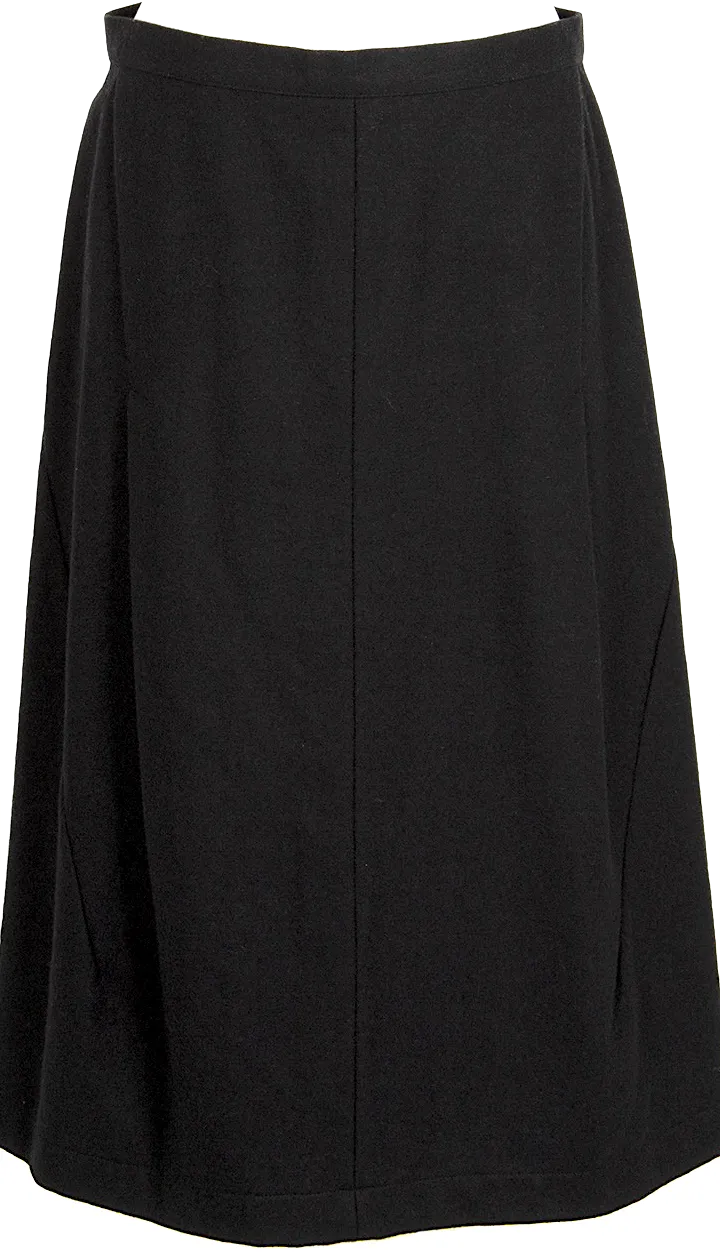 COMME des GARCONS JAPAN. TRICOT. Black Wool Nylon Skirt
