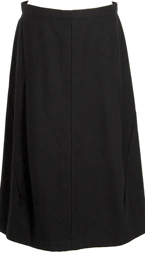 COMME des GARCONS JAPAN. TRICOT. Black Wool Nylon Skirt
