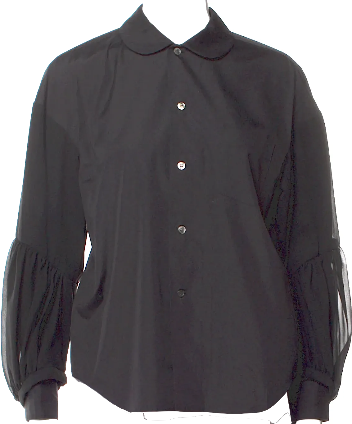 Comme des Garçons Comme des Garçons Japan. NEW W/TAGS. Black Long Sleeve Button-Up Top