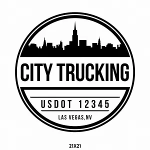 Company Name Truck Decal, 2 Pack