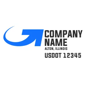 Company Name Truck Door Decal (USDOT), 2 Pack