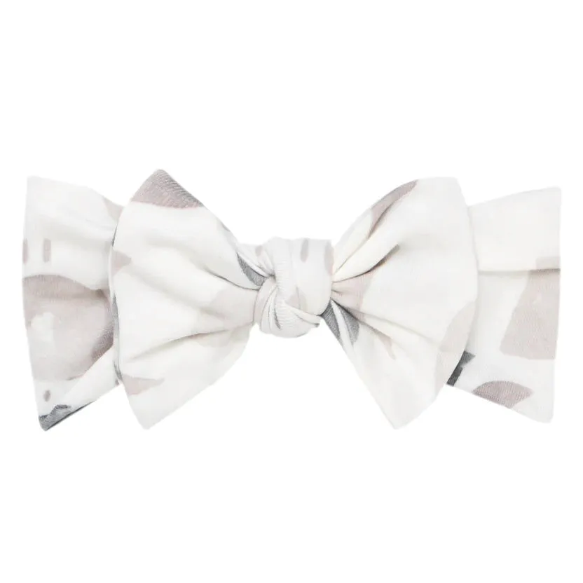 Copper Pearl - Knit Headband Bow - Eclipse