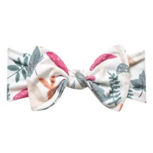Copper Pearl - Knit Headband Bow - Ivy