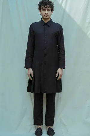 Cotton X Linen BlackBox Pleated Kurta