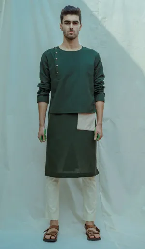 Cotton X Linen Surprise Panel Kurta