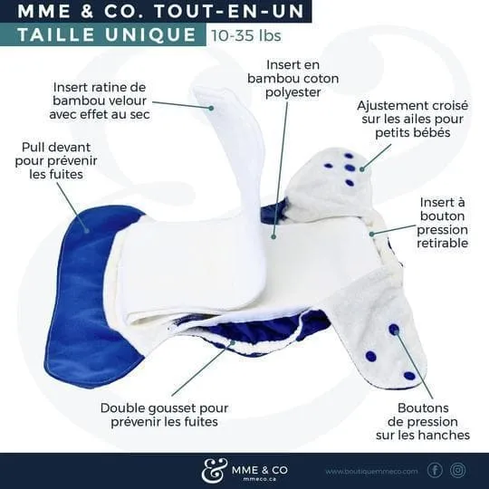 Couche tout-en-un - 2.0  Rosemary - Mme & Co