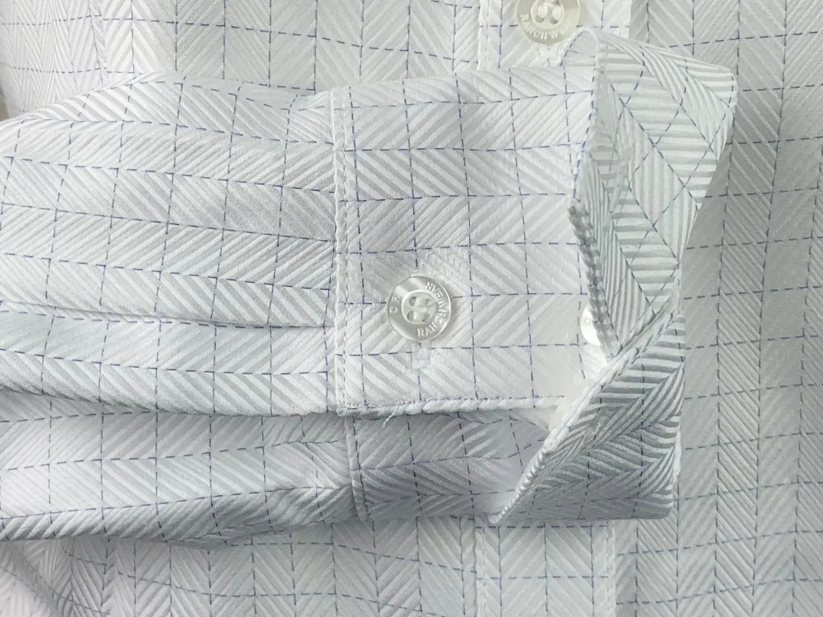 CR Western Pro White with Royal Woven Square Italian Cotton