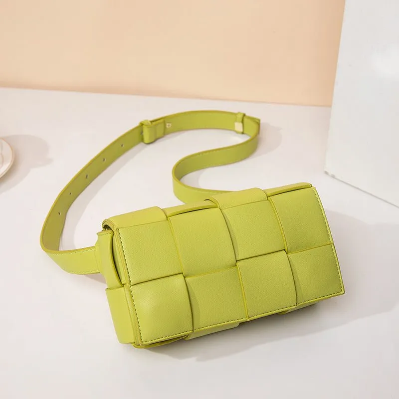 Crossbody Bag – Woven Faux Leather – Trendy Day-to-Night Style