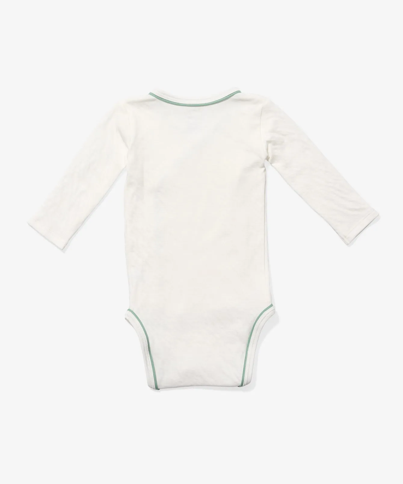 Crossbody One-piece, Seafoam Piping