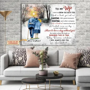 Custom Canvas-To My Wife-I'm always love you-HTV