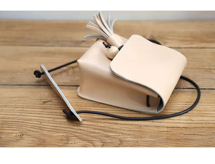 Cute LEATHER Small Side Bag Handmade WOMEN Phone Crossbody BAG Purse FOR WOMEN