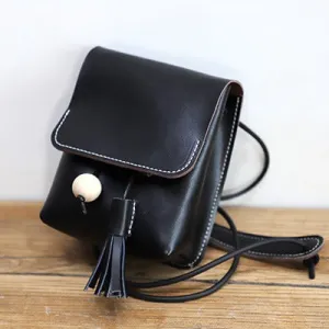 Cute LEATHER Small Side Bag Handmade WOMEN Phone Crossbody BAG Purse FOR WOMEN