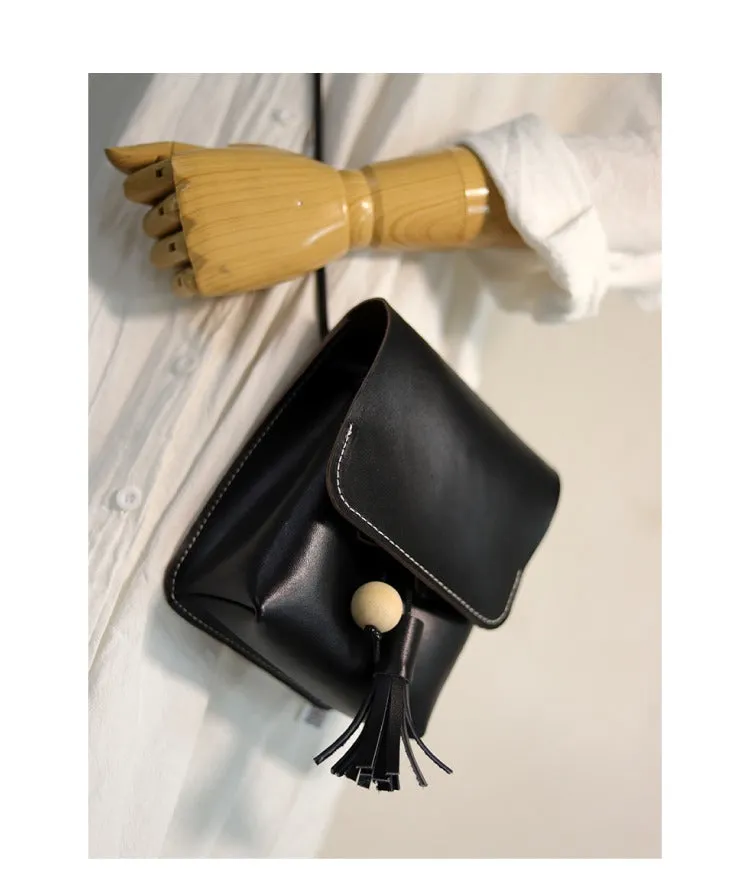 Cute LEATHER Small Side Bag Handmade WOMEN Phone Crossbody BAG Purse FOR WOMEN