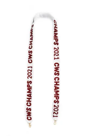 CWS CHAMPS 2021 Beaded Strap - White