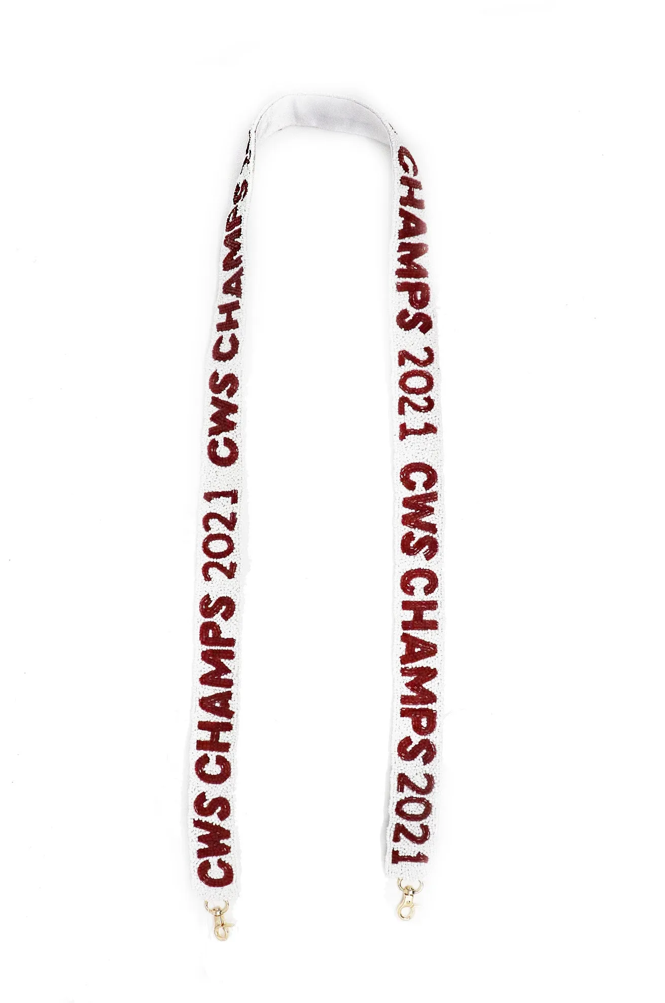 CWS CHAMPS 2021 Beaded Strap - White