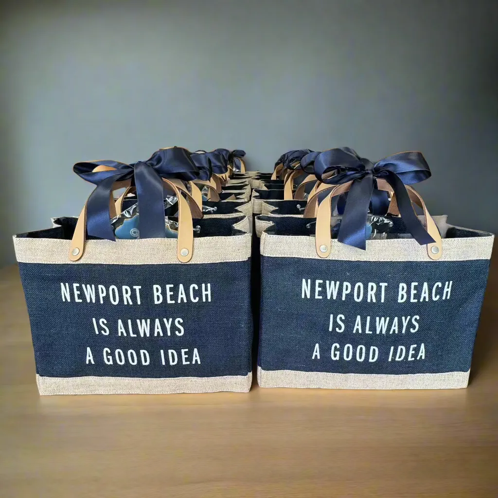 D Petite Apolis market tote ‘ Newport Beach is Always a Good Idea’