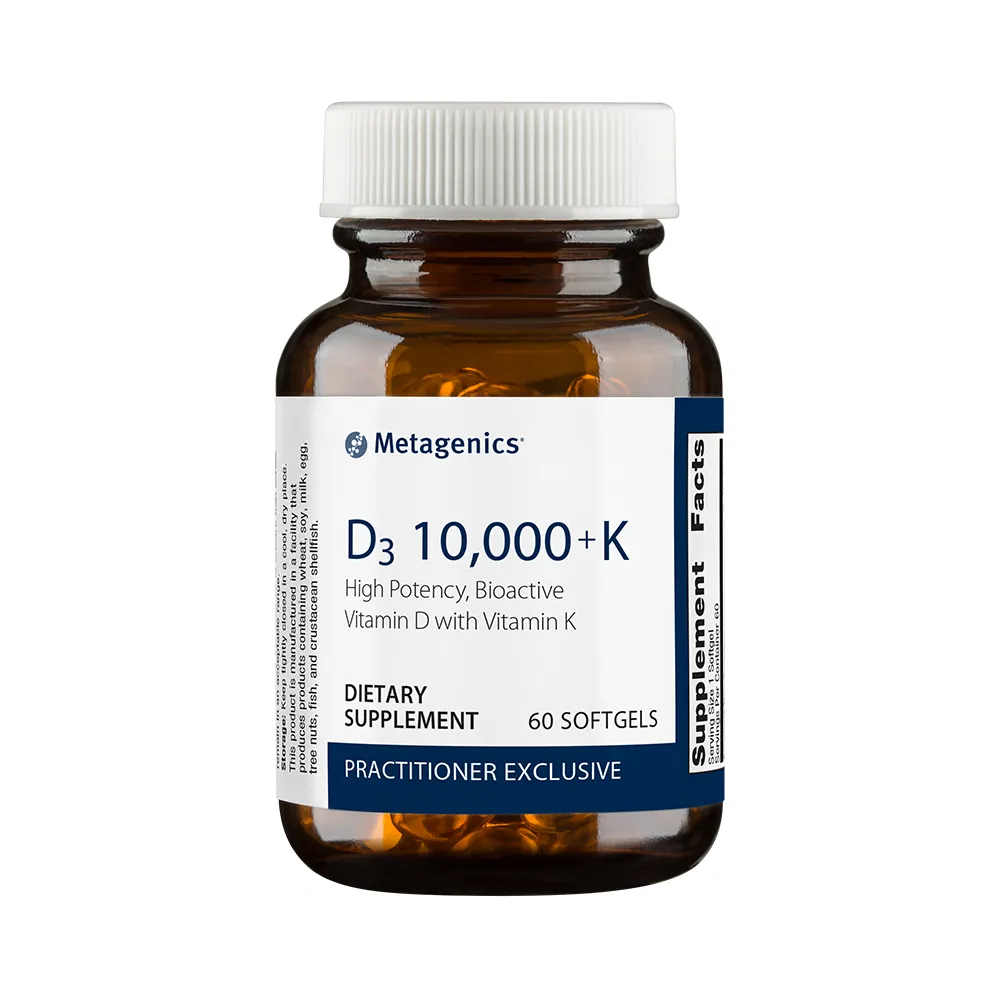 D3 10,000   K <br>High Potency, Bioactive Vitamin D with Vitamin K