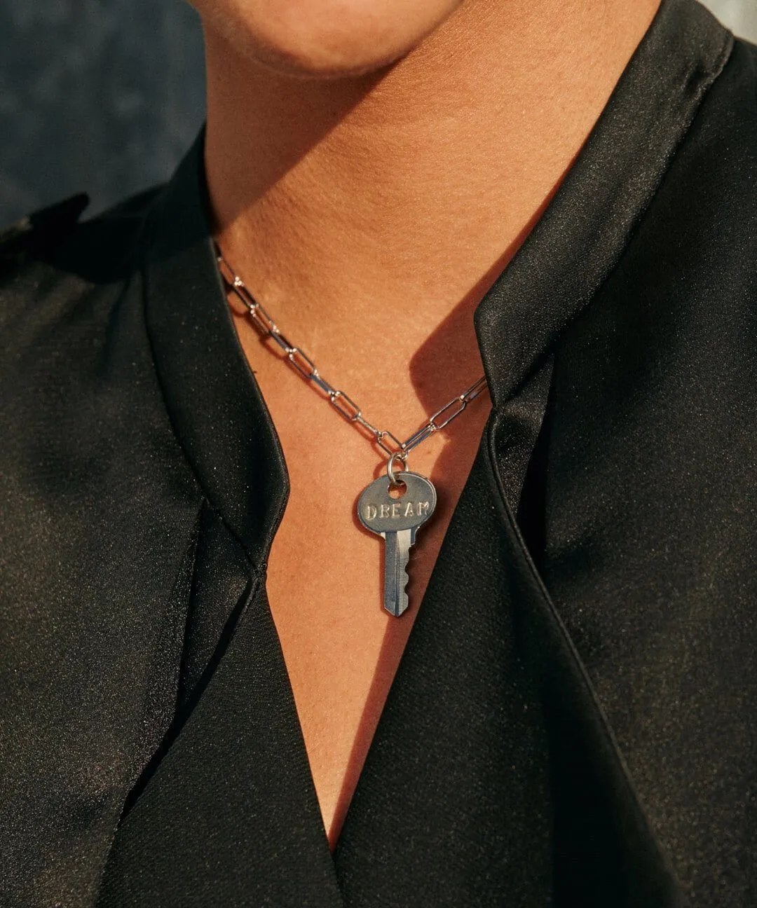 Dainty Emily Key Brooklyn Chain Necklace