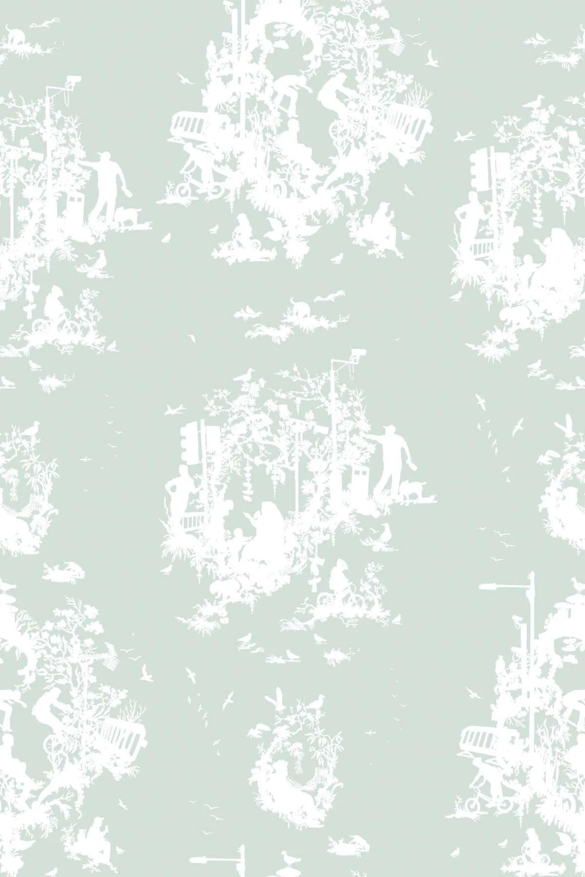 decouper 3 hand printed wallpaper