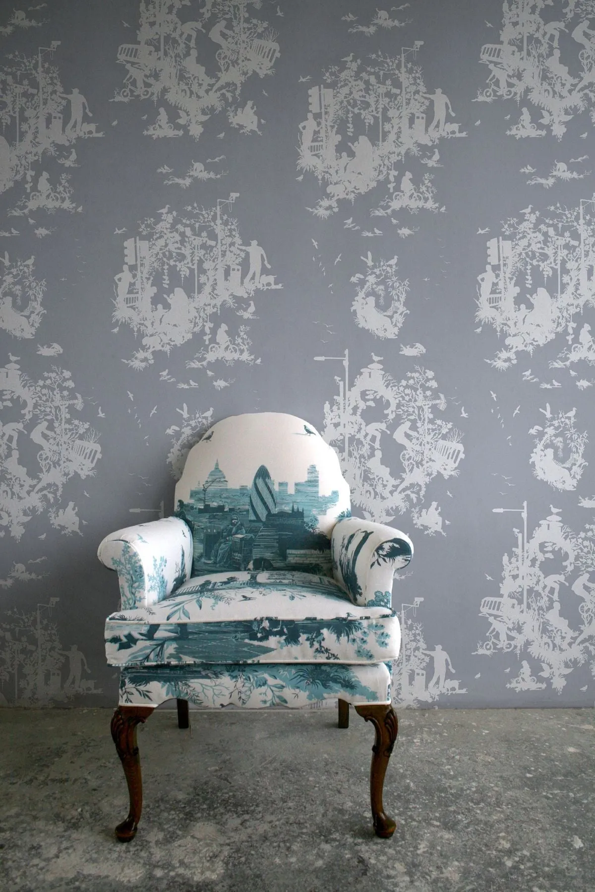 decouper 3 hand printed wallpaper