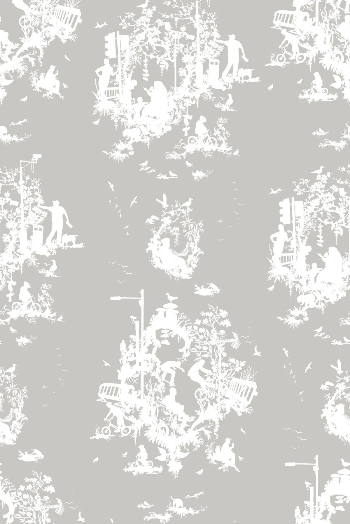 decouper 3 hand printed wallpaper