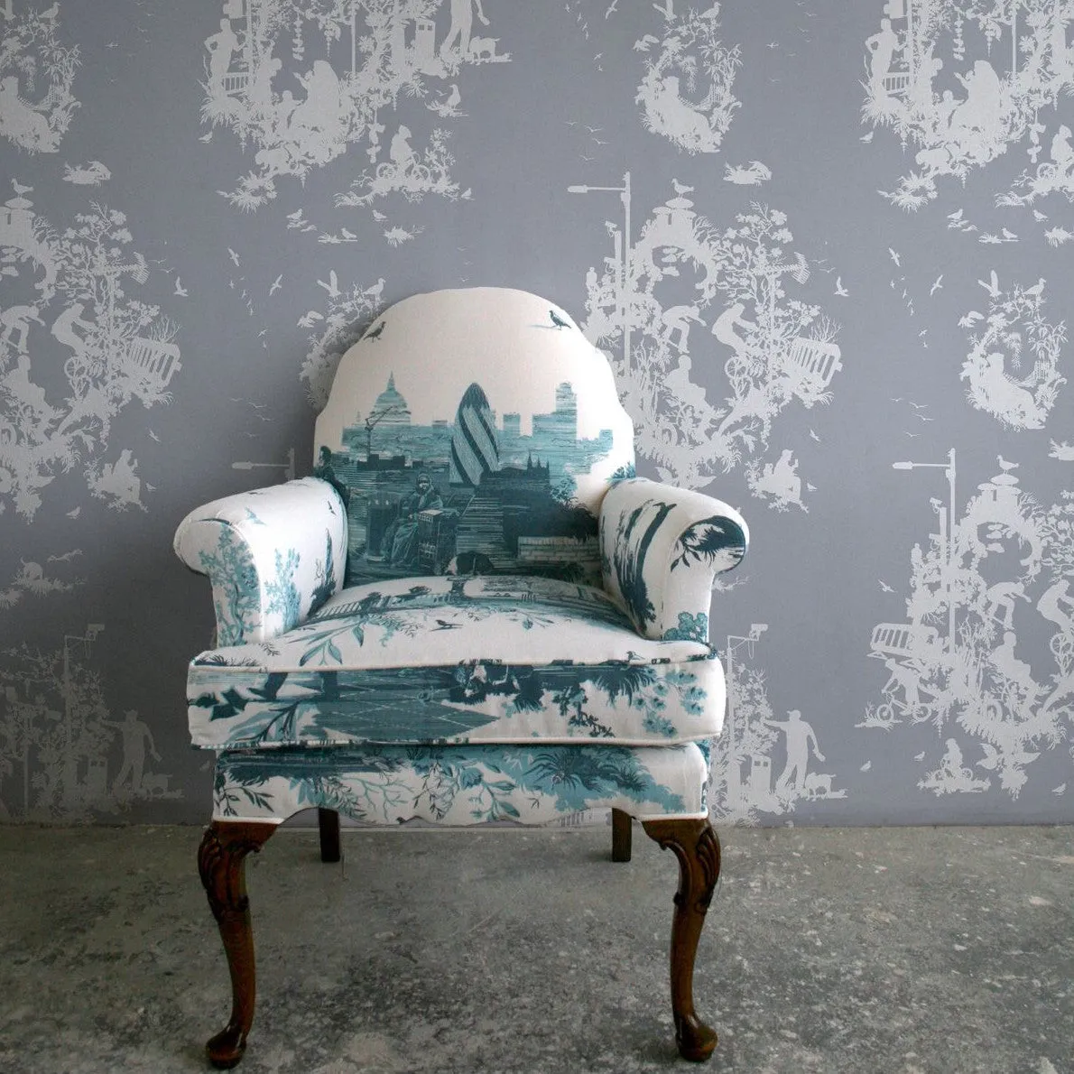 decouper 3 hand printed wallpaper