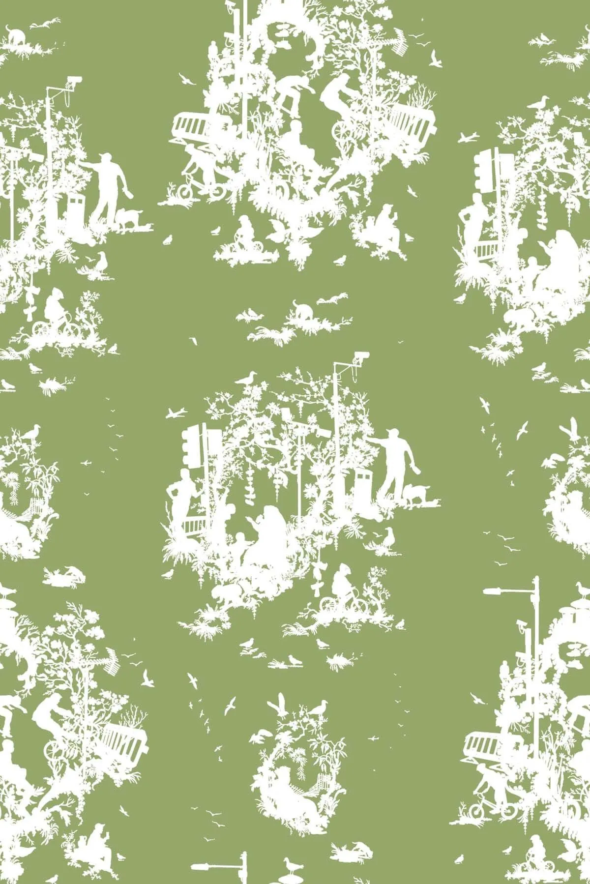decouper 3 hand printed wallpaper