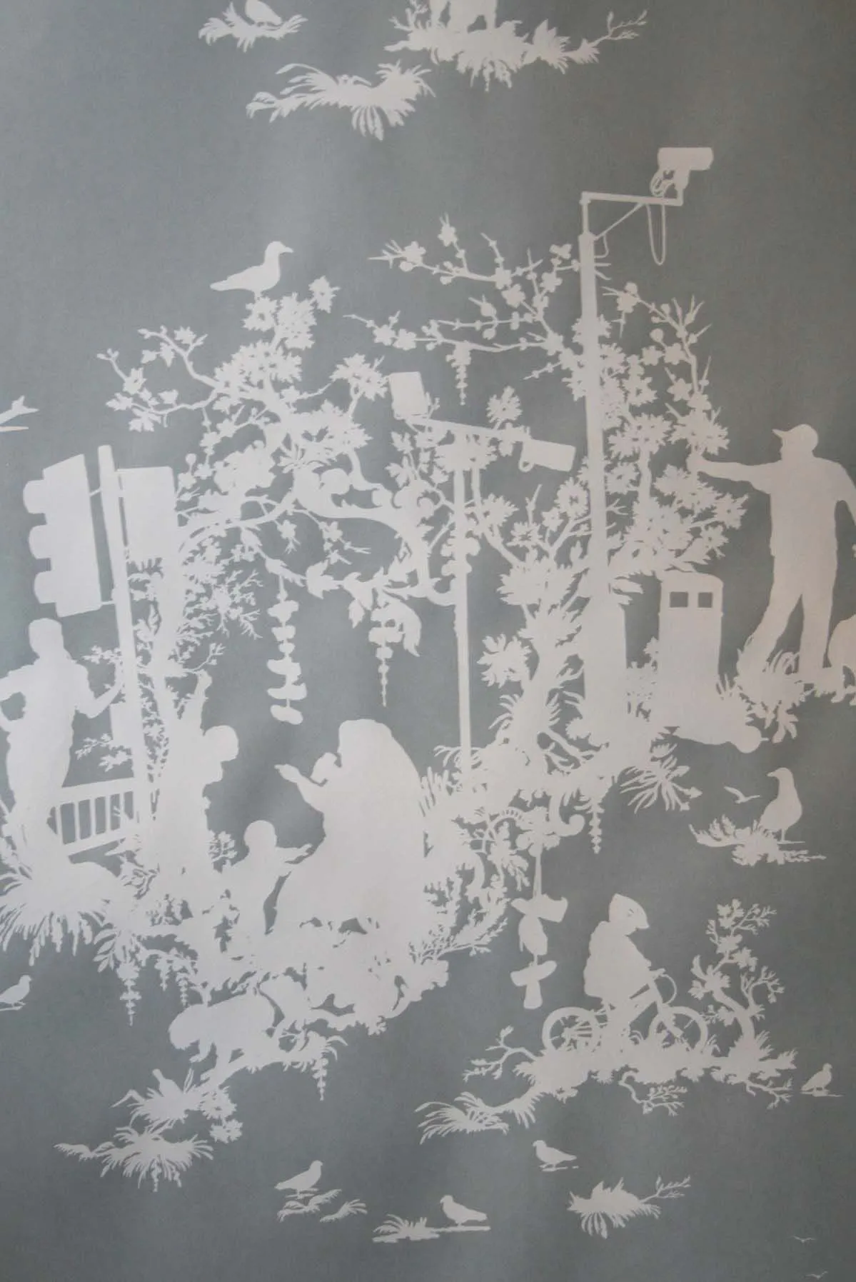 decouper 3 hand printed wallpaper