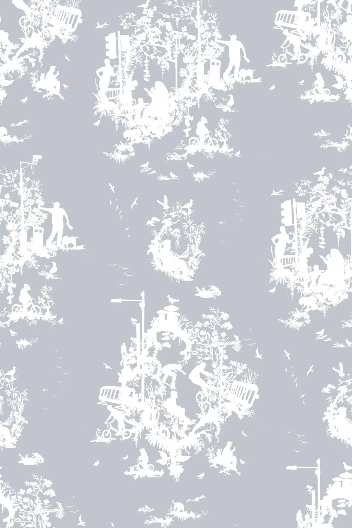 decouper 3 hand printed wallpaper