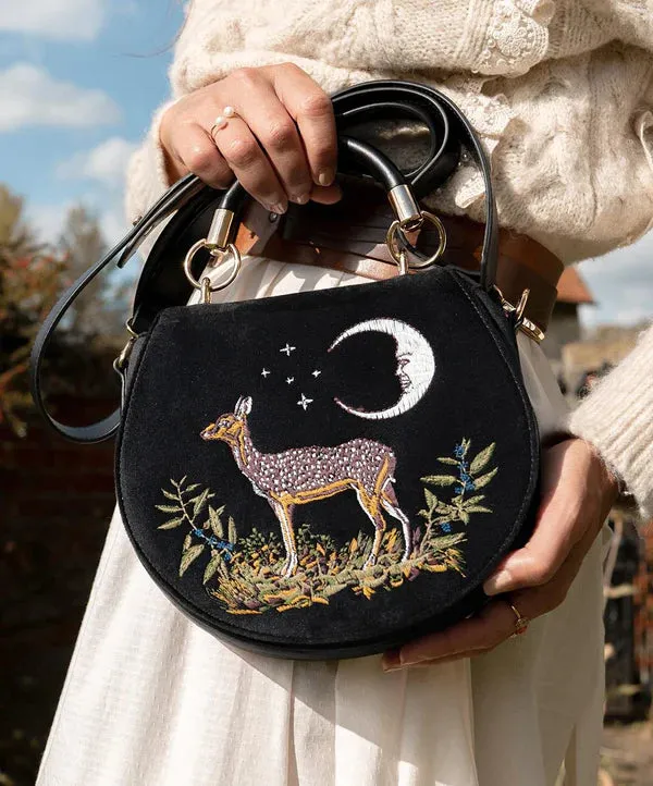 Deer & Moon  Saddle Bag
